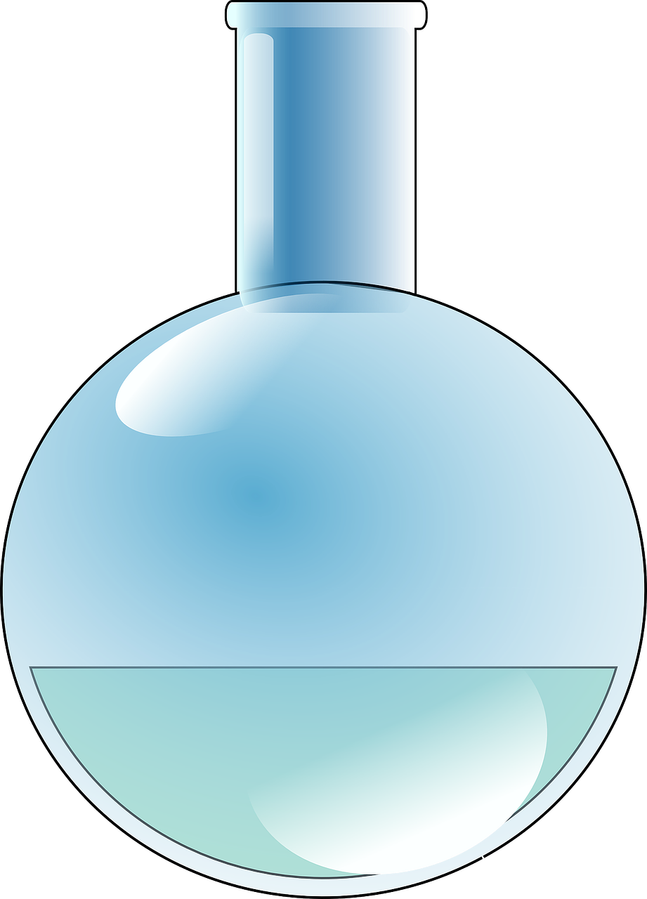 Round Bottom Flask Vector Illustration PNG