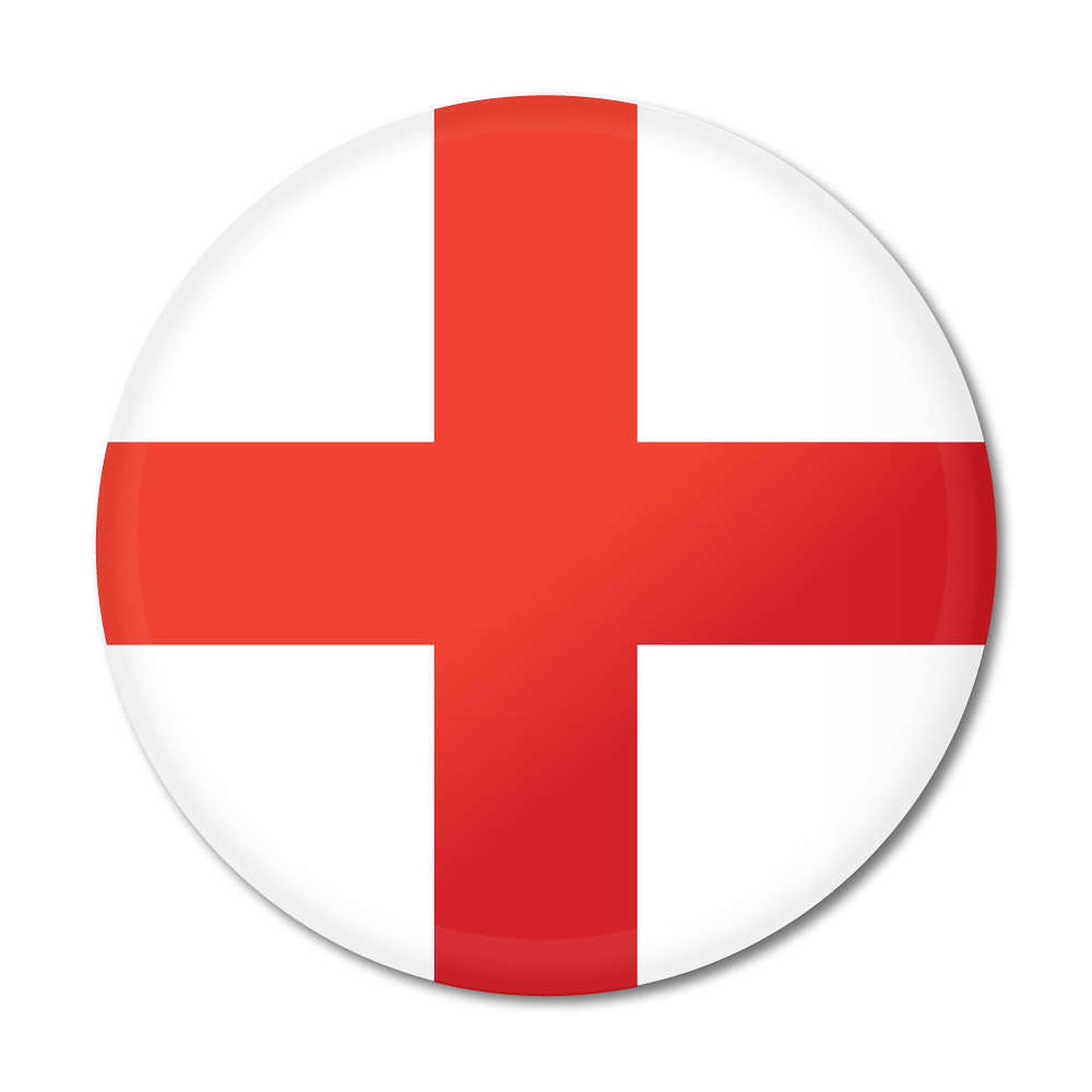 Round England Flag Wallpaper