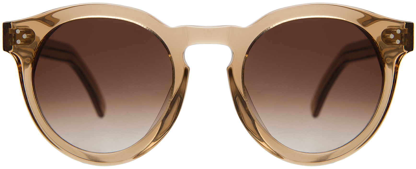 Round Frame Tortoiseshell Sunglasses PNG