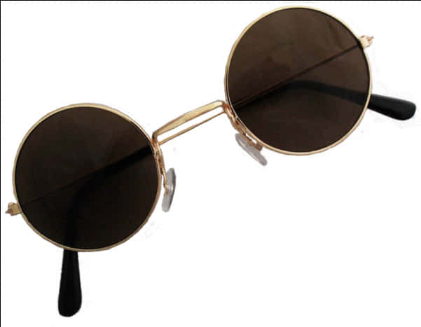 Round Frame Vintage Sunglasses PNG
