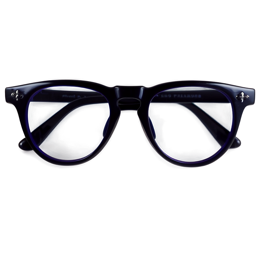 Round Glasses Front View Png 05252024 PNG