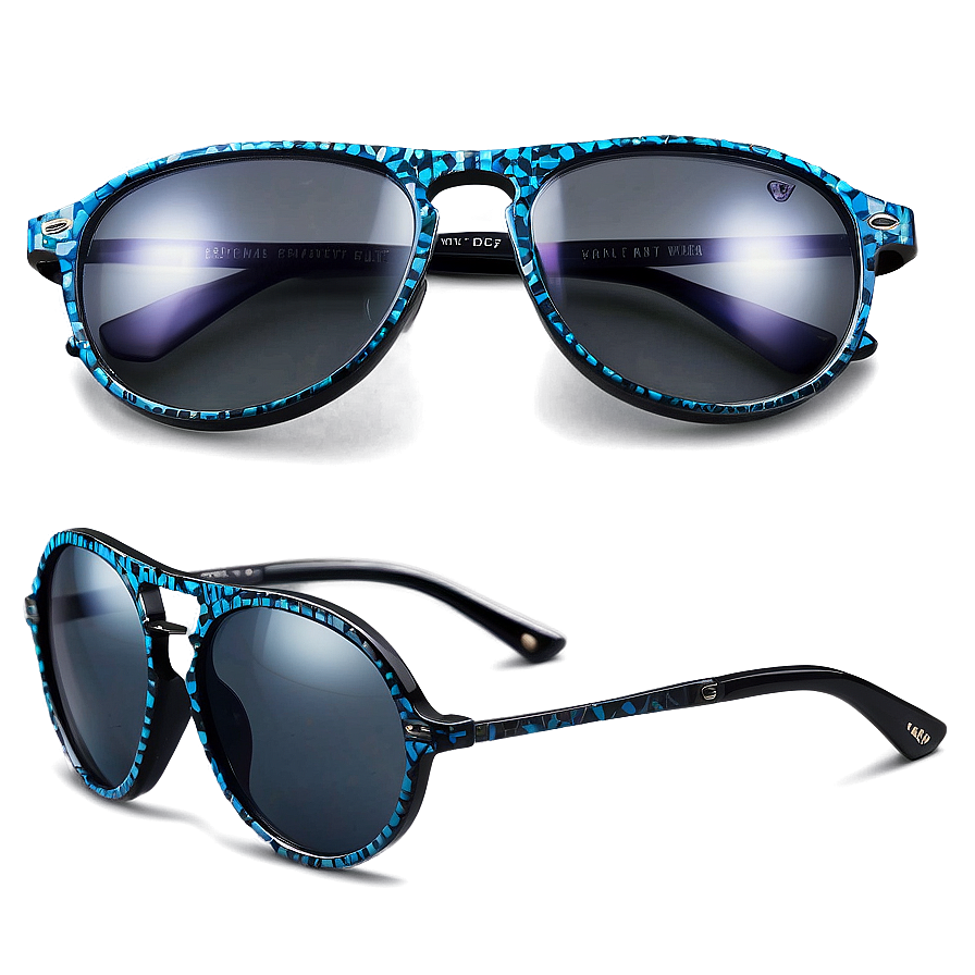 Round Glasses With Polarized Lenses Png 05252024 PNG