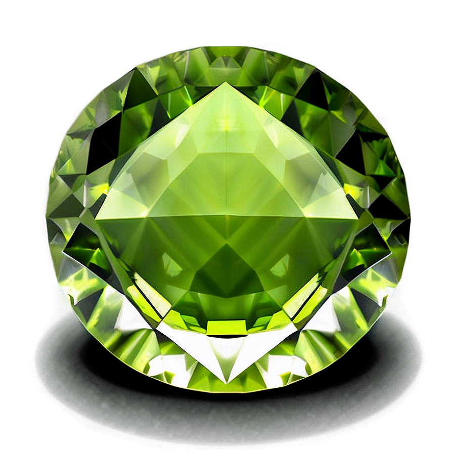 Round Peridot Crystal Png Oml63 PNG