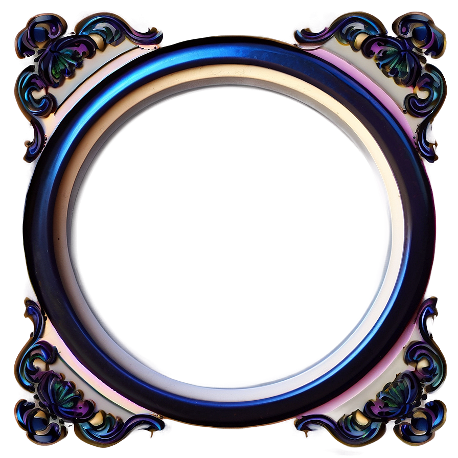 Round Photo Frame Png 05252024 PNG
