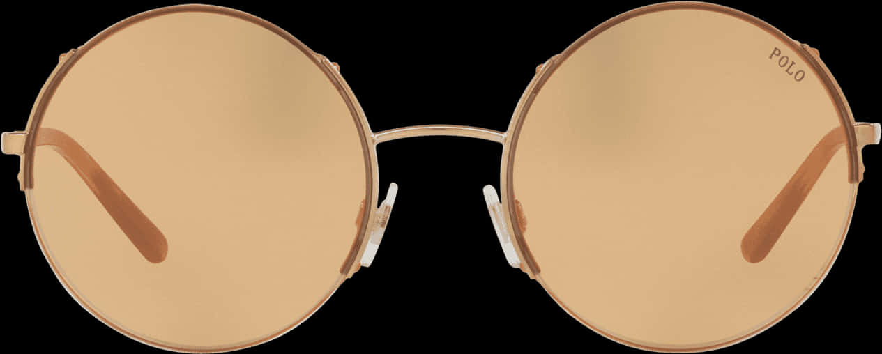 Round Polo Sunglasses Isolated PNG