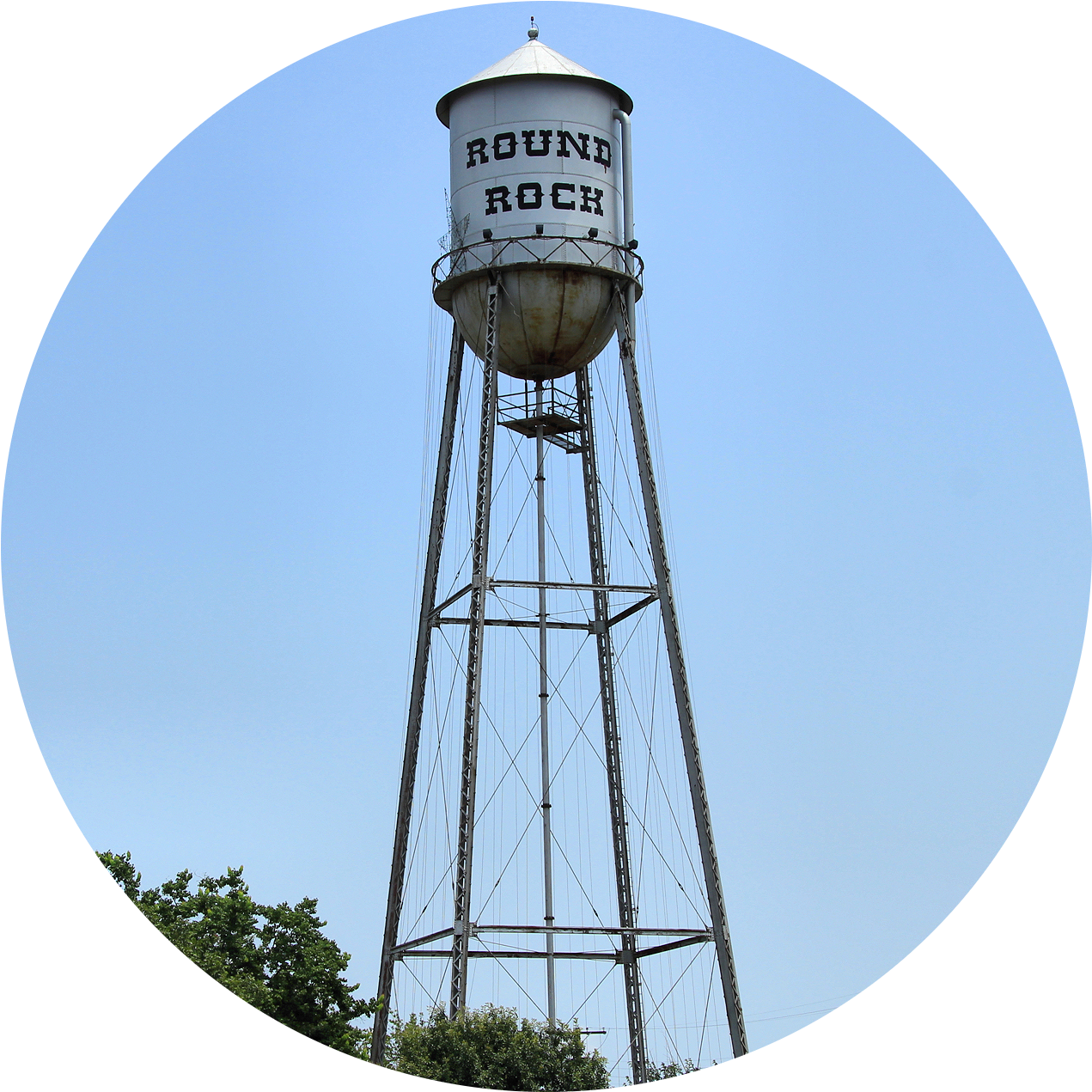 Round Rock Water Tower Texas PNG