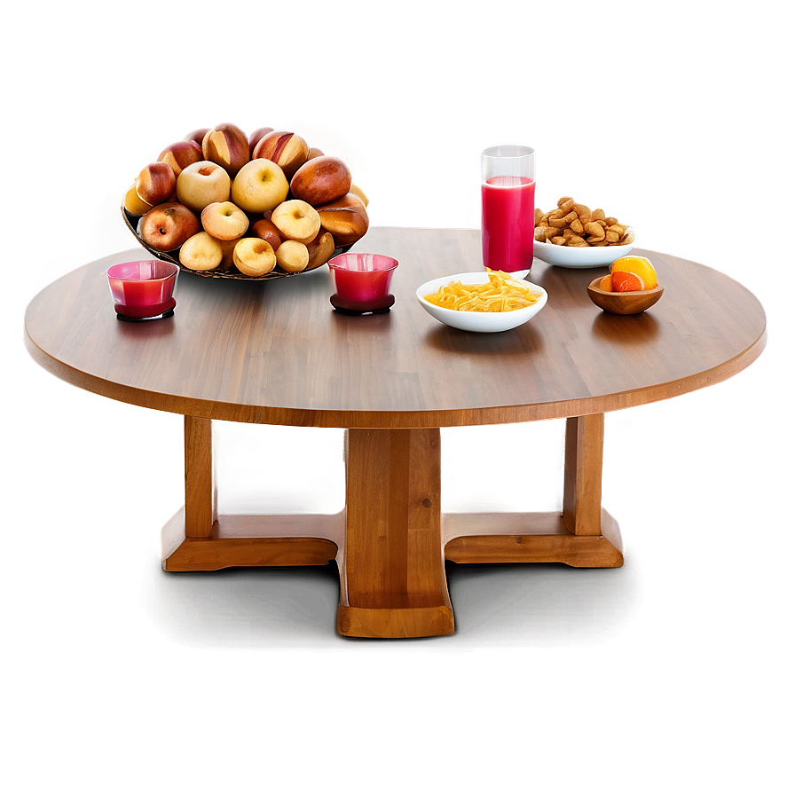 Round Table Brunch Display Png 2 PNG