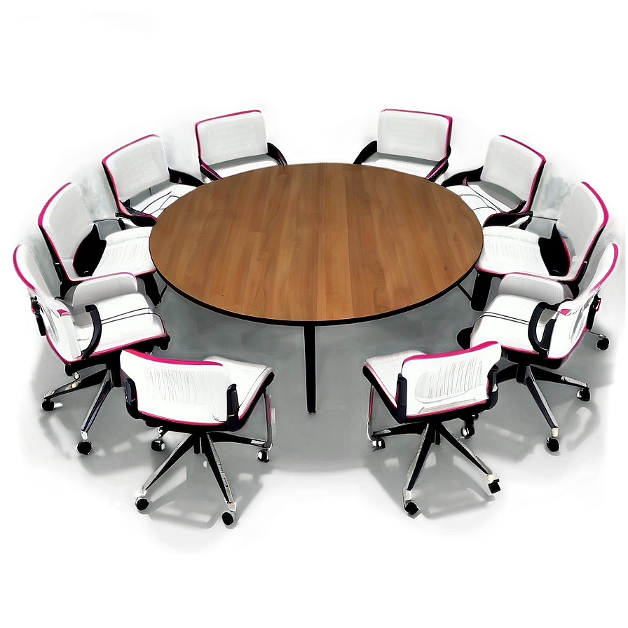 Round Table Conference Setting Png Jxn PNG