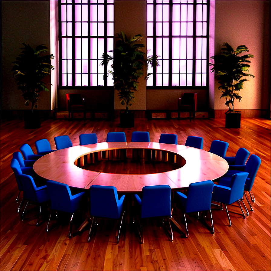 Round Table Conference Setting Png Vld50 PNG