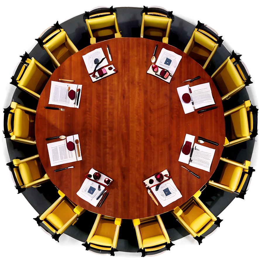 Round Table Meeting Layout Png 47 PNG