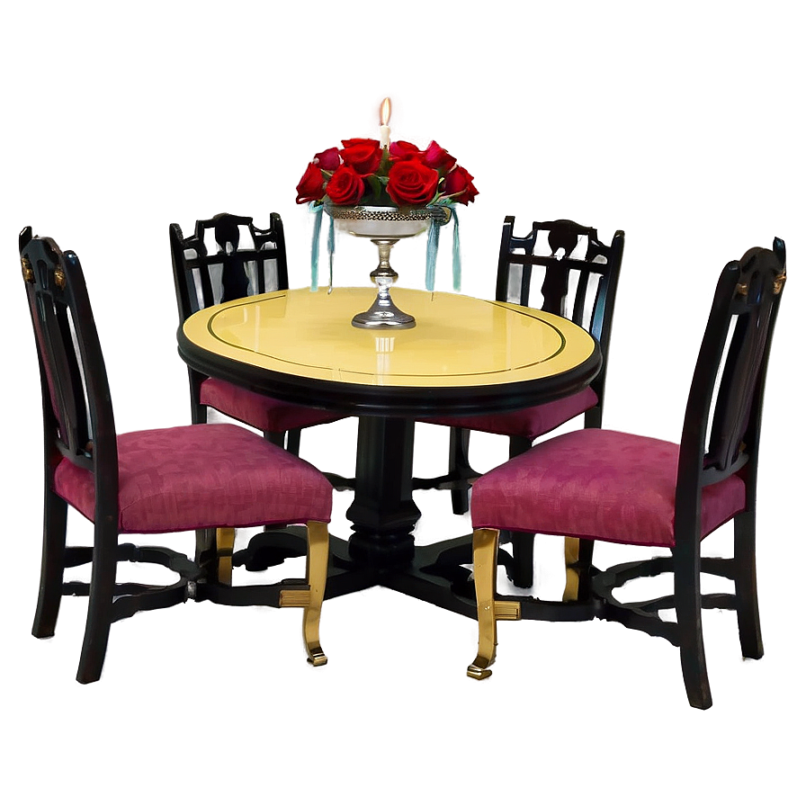 Round Table Tea Party Elegance Png Wym PNG