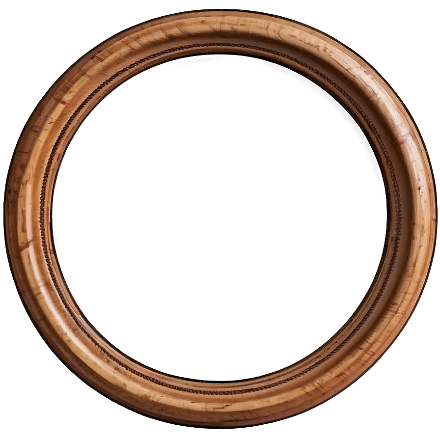 Download Round Wooden Frame Png 06262024 | Wallpapers.com