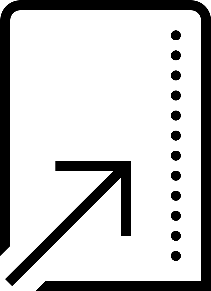 Rounded Rectangle Icon PNG — Solid black background with no visible elements or textures.