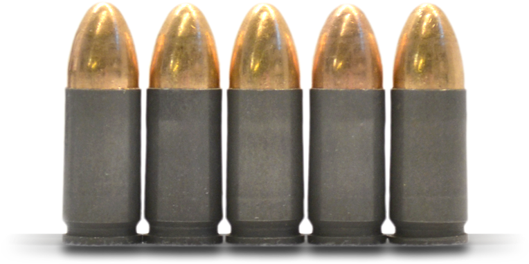 Rowof Bullets Isolatedon Transparent Background PNG