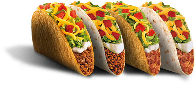 Rowof Fresh Tacos PNG