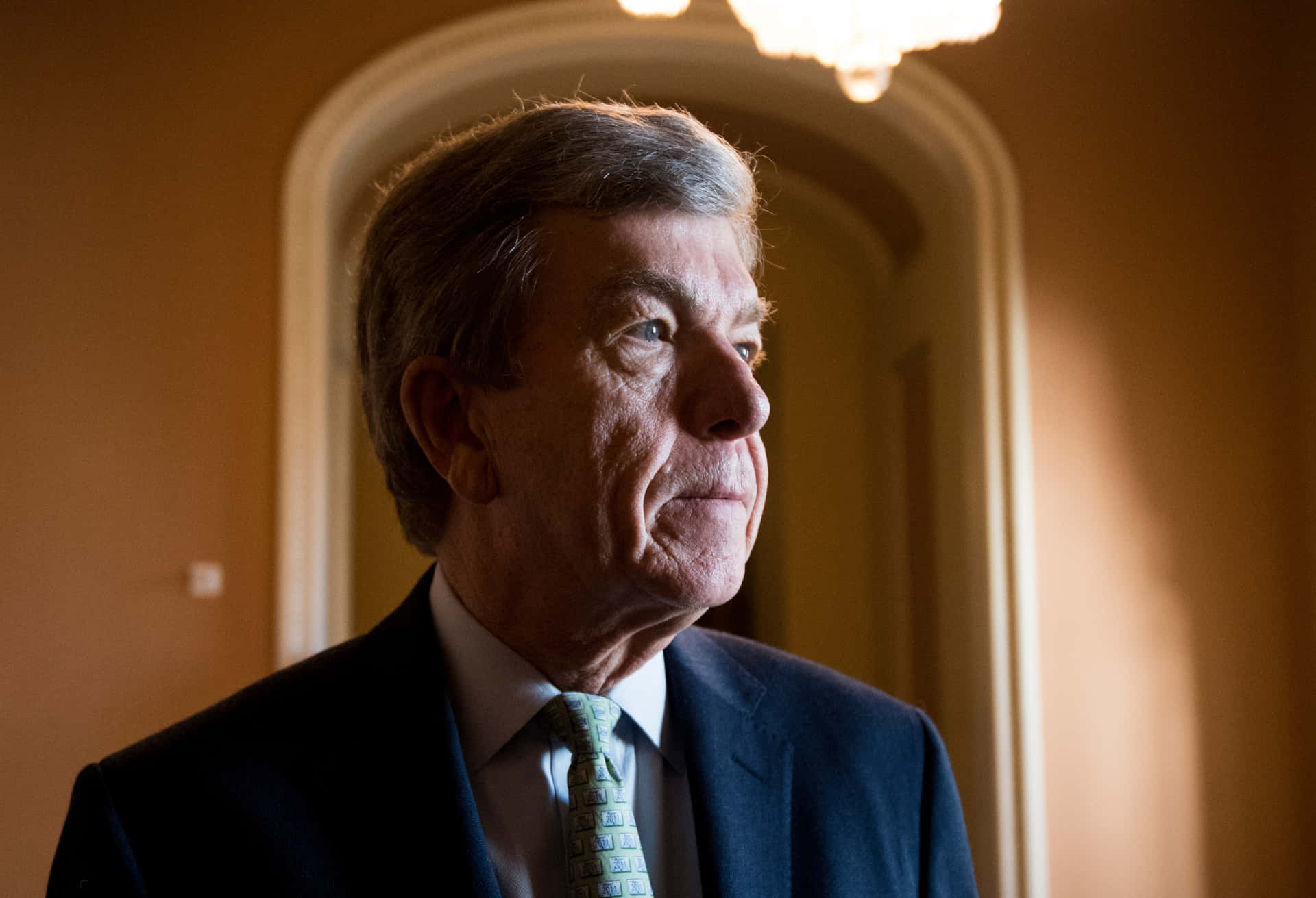 A somber Roy Blunt deeply in thought Wallpaper
