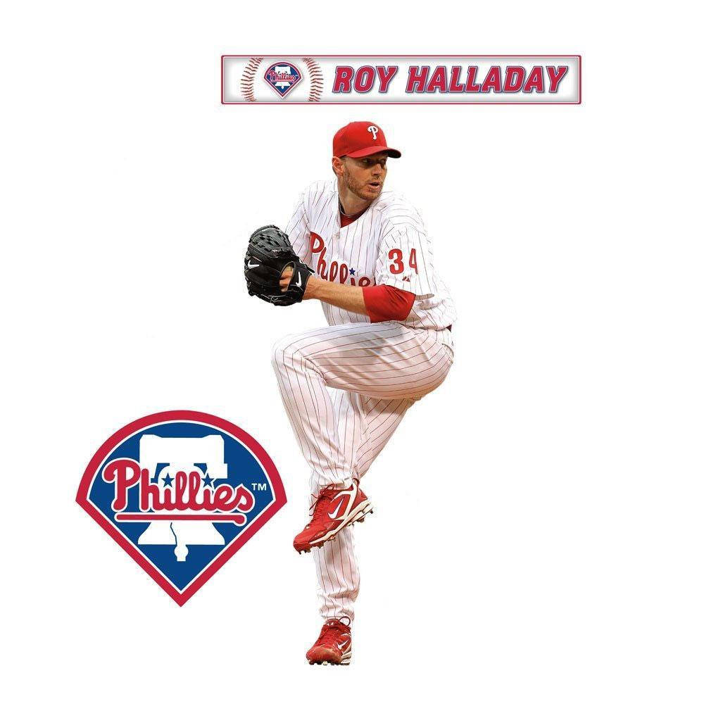 Download Roy Halladay Phillies Logo Wallpaper 