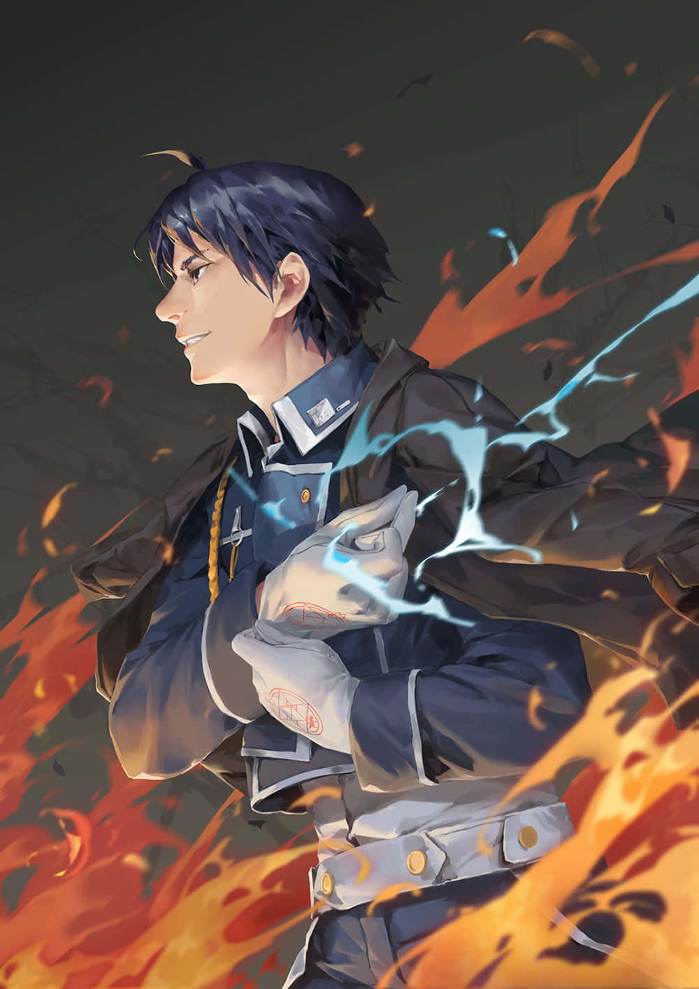 Roy Mustang - Unleashing the Power of Flames Wallpaper
