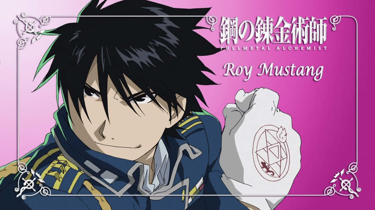 Roy Mustang, the Flame Alchemist, striking an intimidating pose Wallpaper