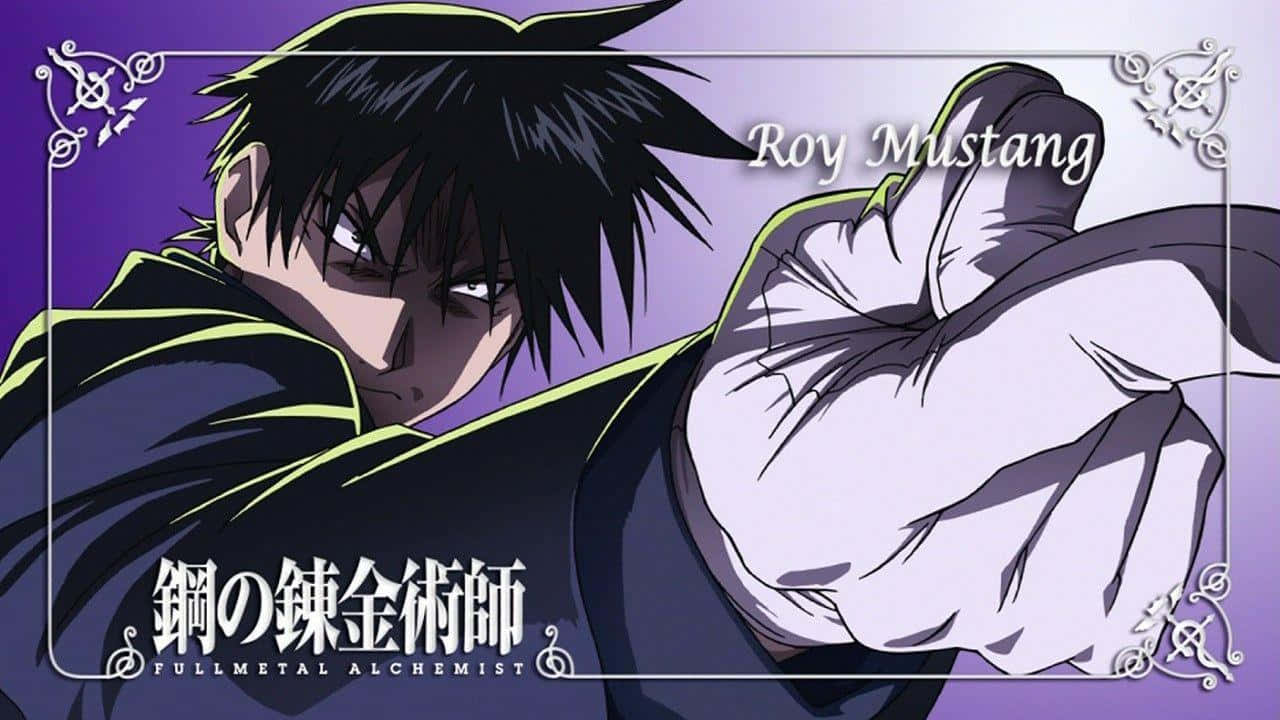 Roy Mustang, the Flame Alchemist, in action Wallpaper