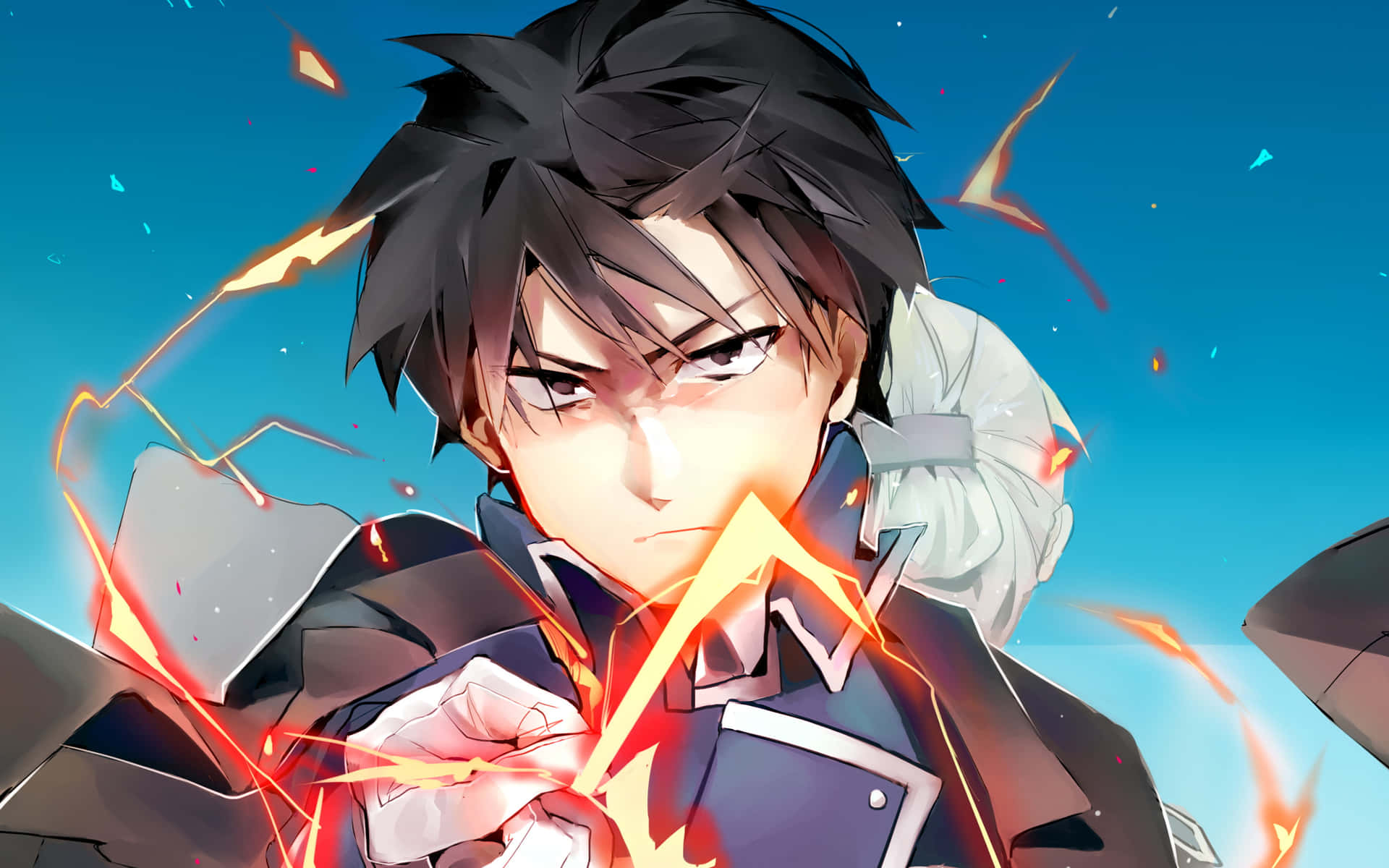 The Flame Alchemist - Roy Mustang unleashes his fiery powers. Wallpaper