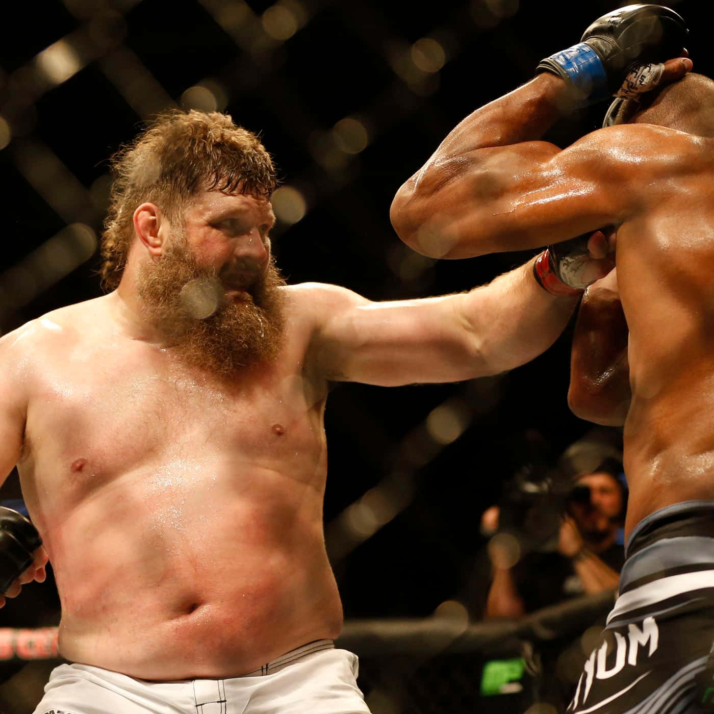 Roy Nelson Punches Junior Dos Santos Wallpaper