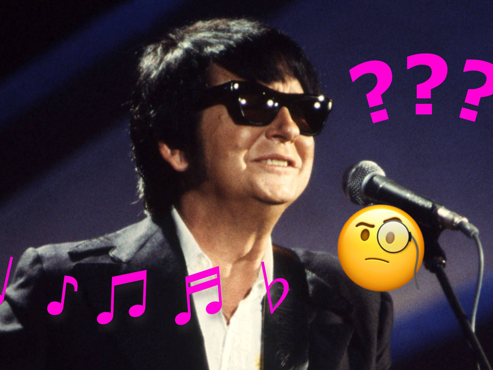 Roy Orbison Monocle Emoji Wallpaper