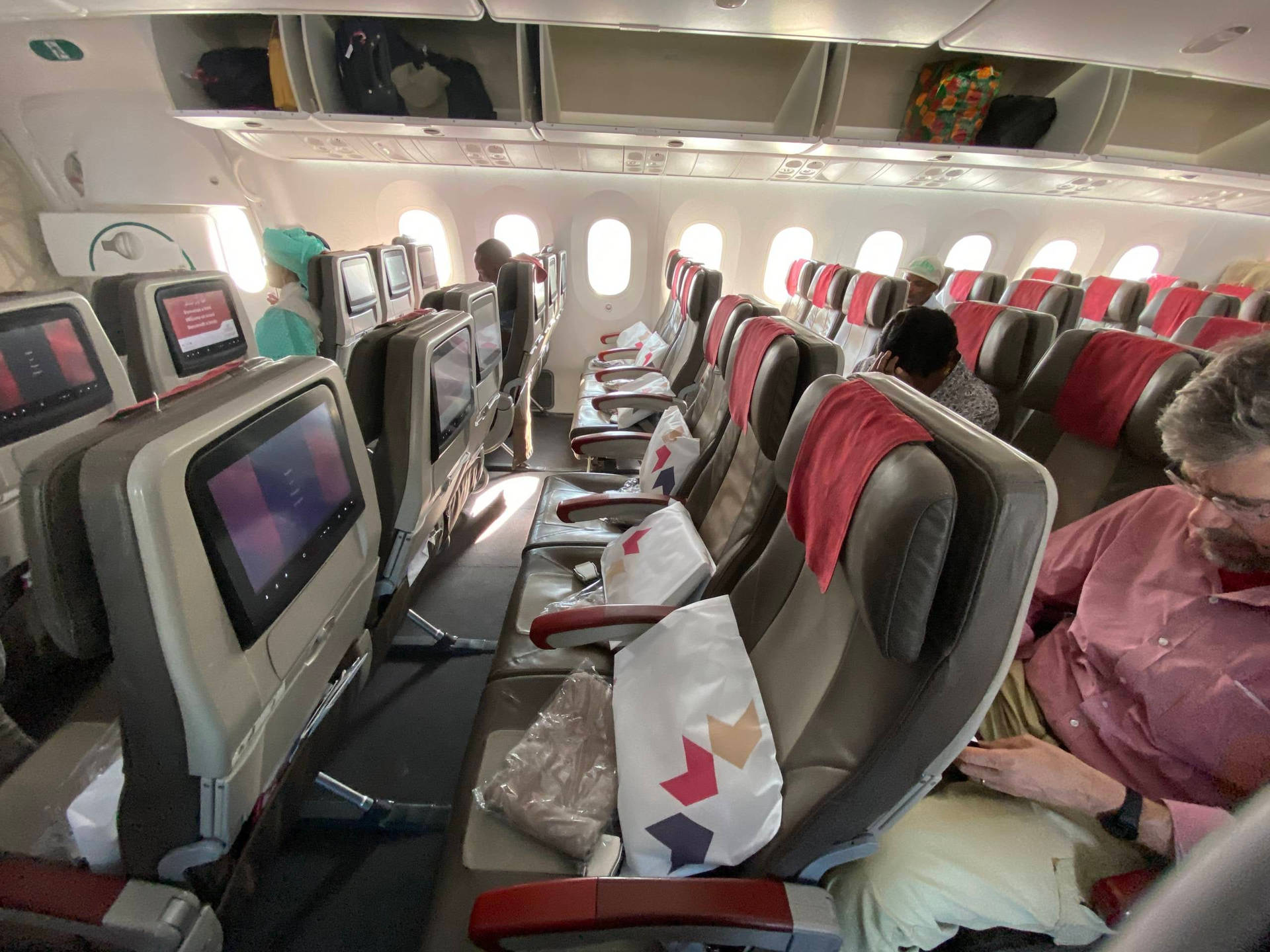 Royal Air Maroc Airplane Seats Wallpaper