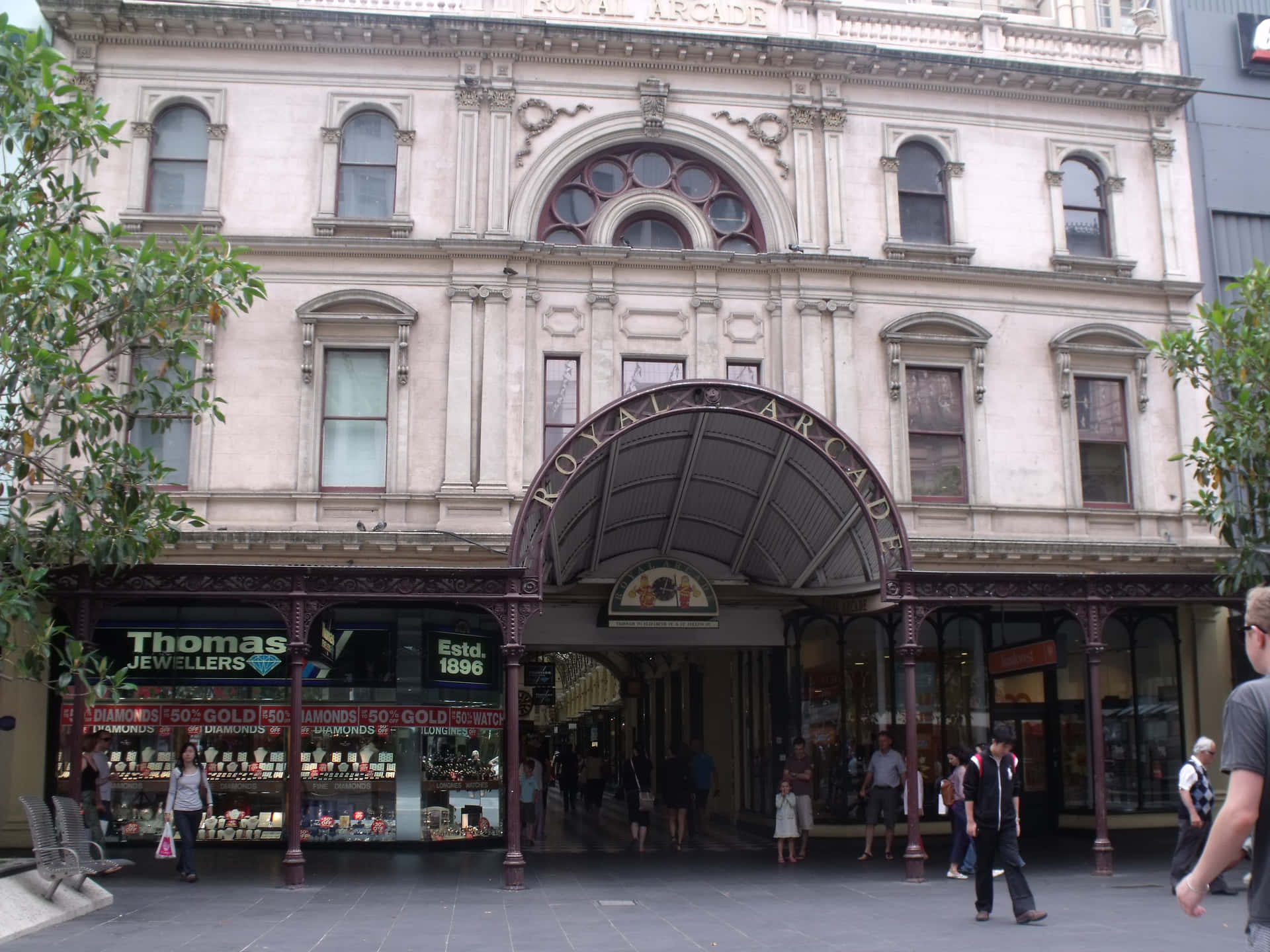 Royal Arcade Melbourne Entrance Wallpaper