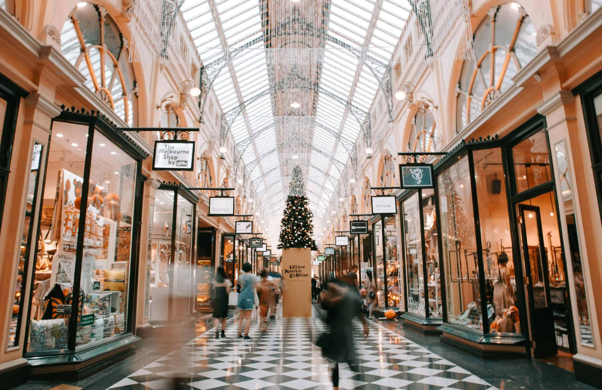 Download Royal Arcade Melbourne Interiorwith Christmas Decorations ...