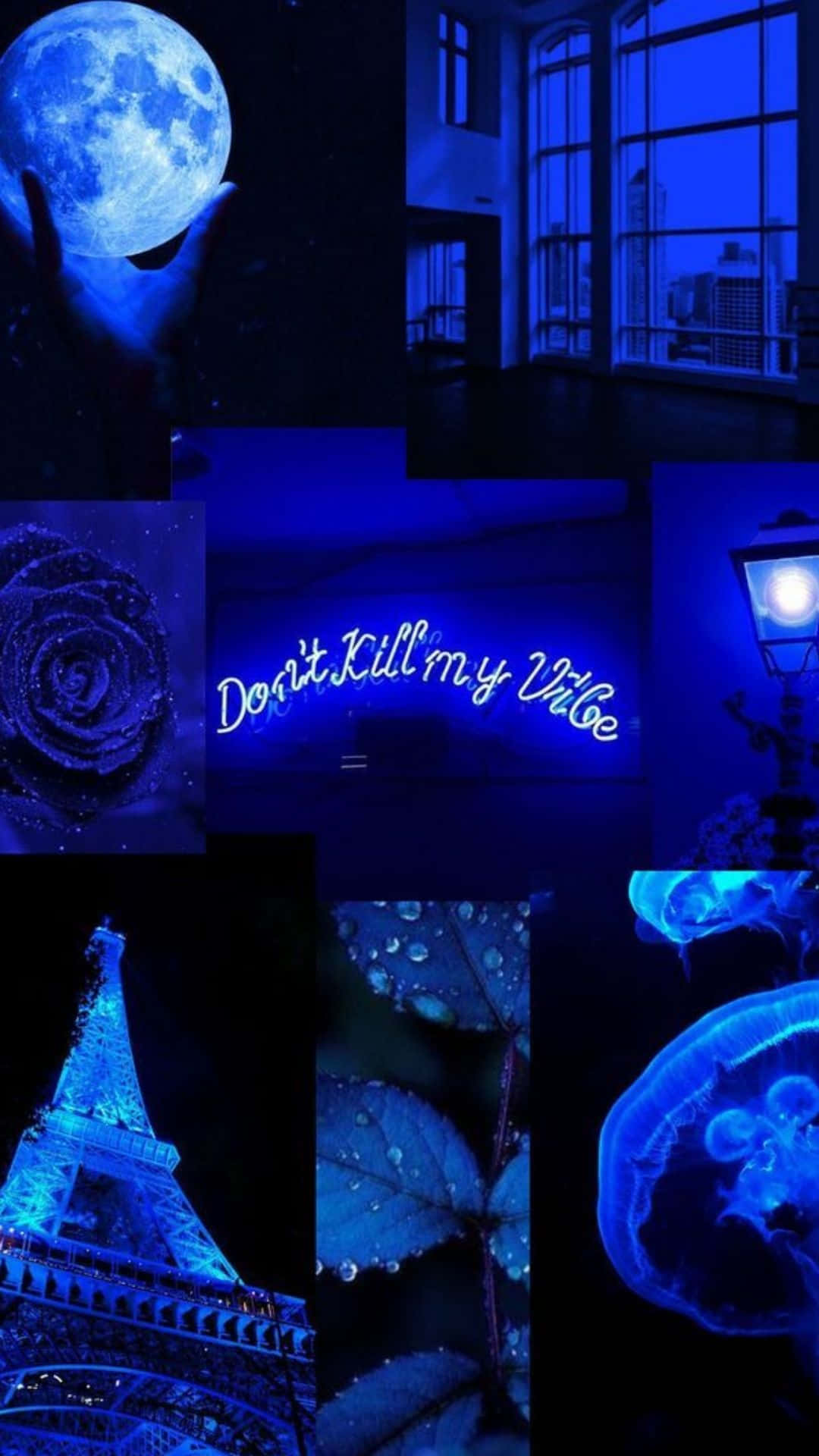 Inspiración Estética Azul Real Fondo de pantalla