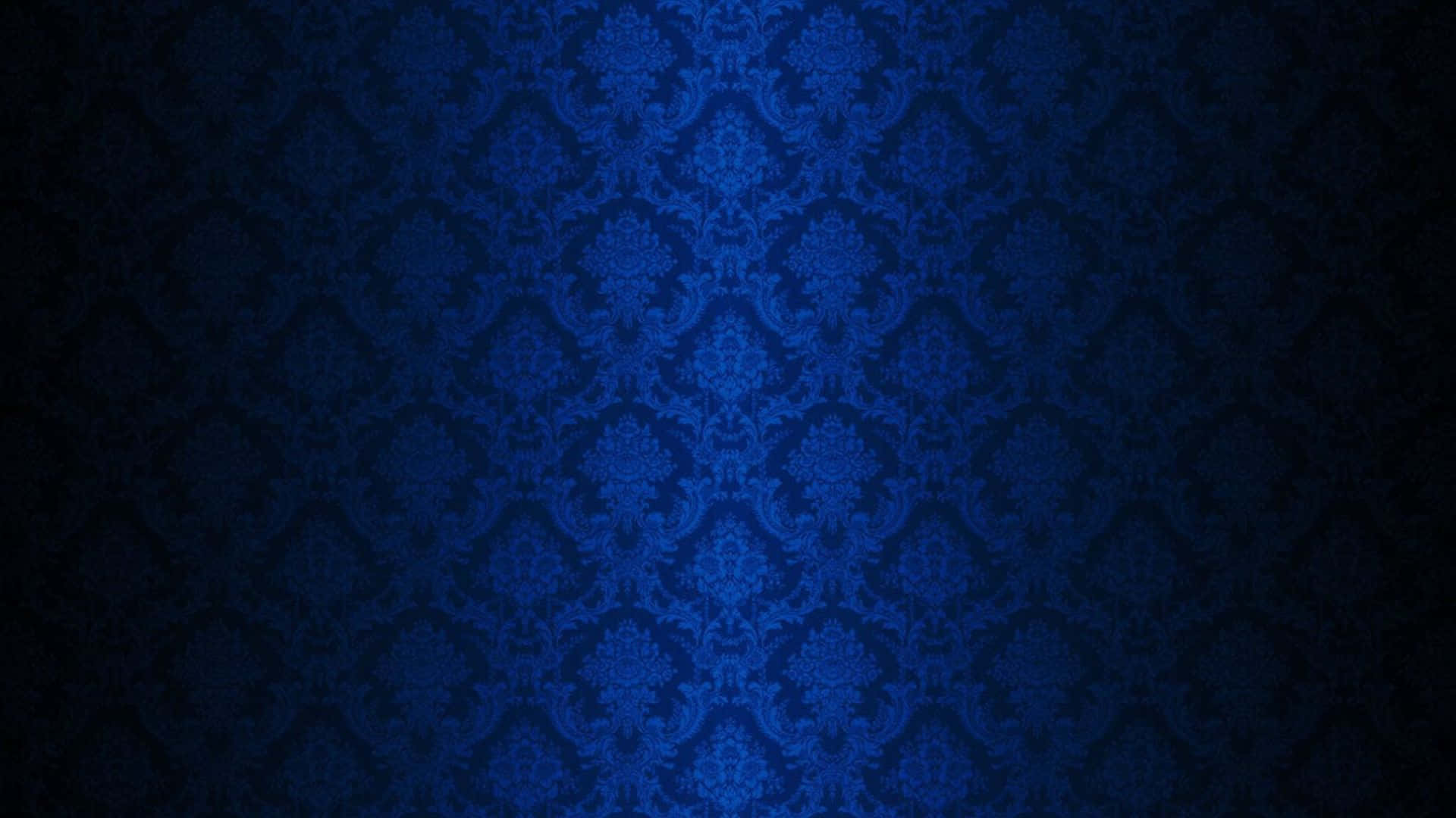Patrón Damask Azul Real Fondo de pantalla