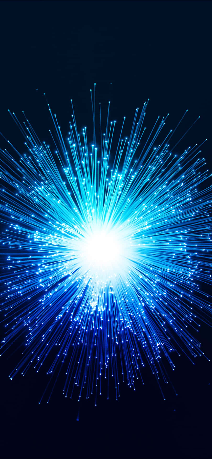 Royal Blue Fiber Optic Explosion Wallpaper
