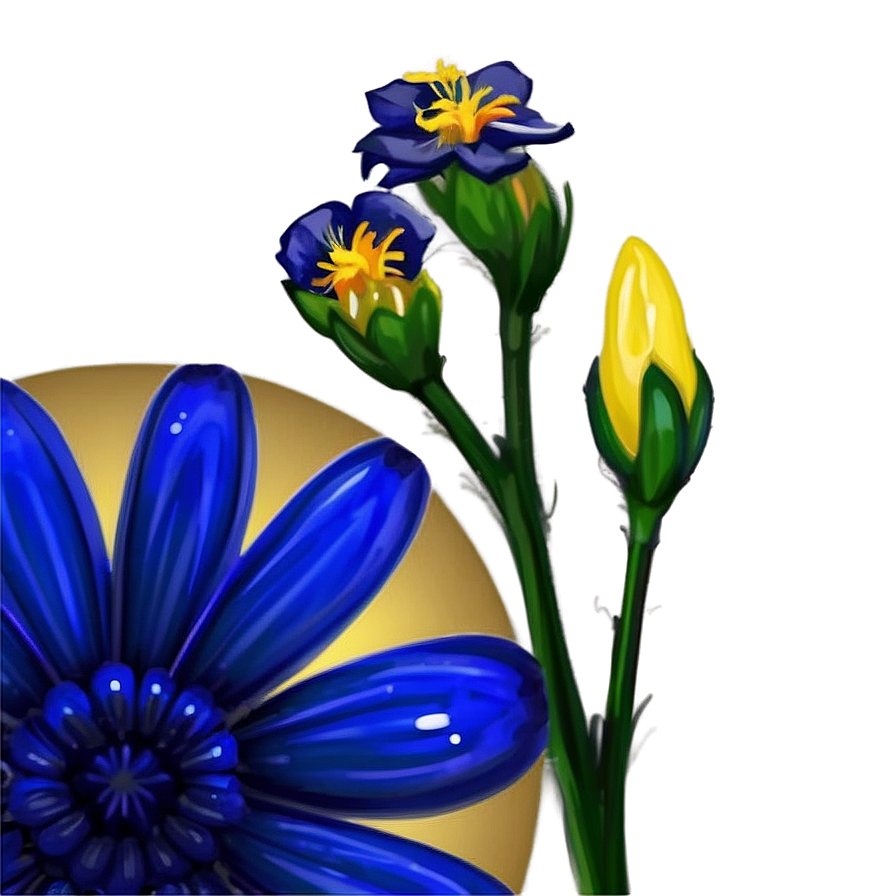 Download Royal Blue Flower Png 05242024 | Wallpapers.com