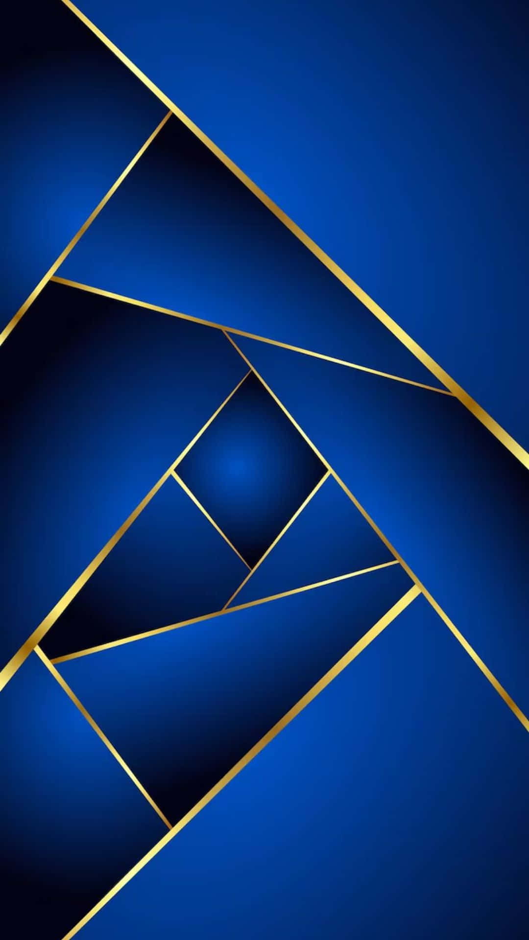Diseño Geométrico Azul Real Fondo de pantalla
