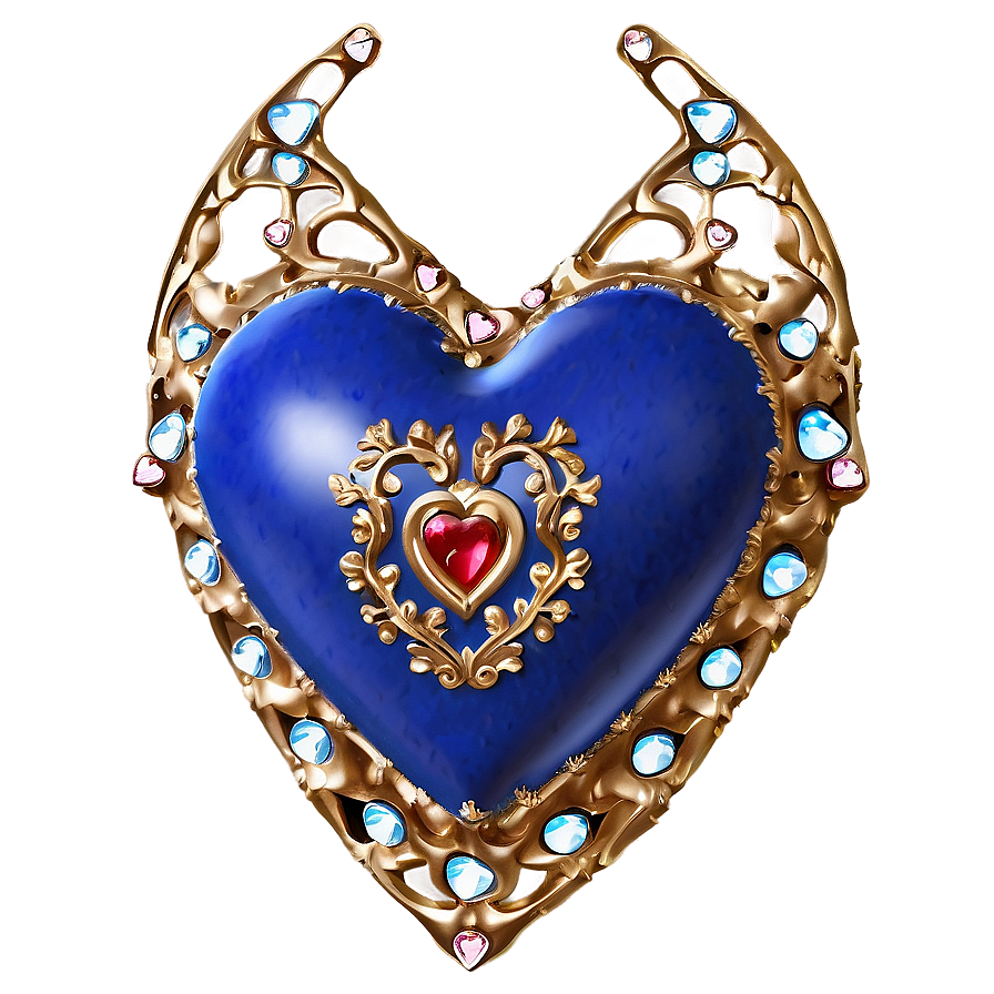 Royal Blue Heart Png Pov PNG