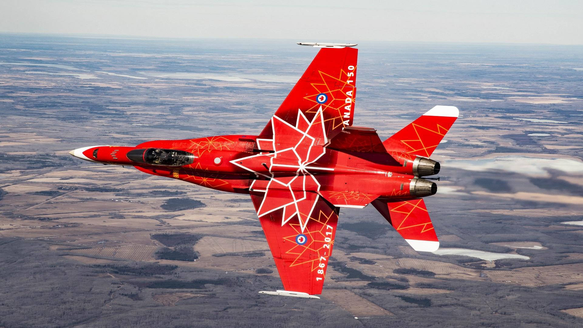 Jatode Combate Da Real Força Aérea Canadense. Papel de Parede