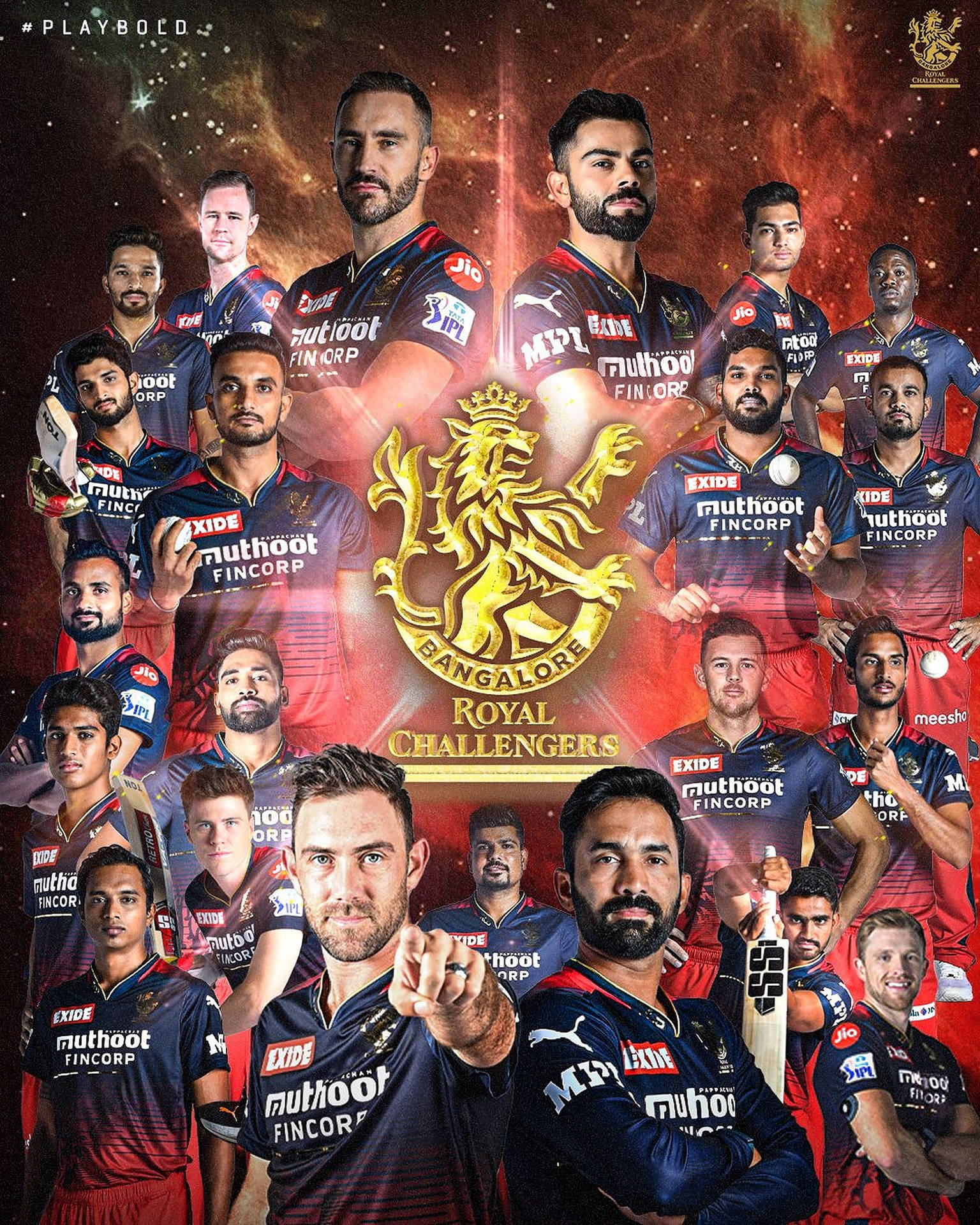 Download Royal Challengers Bangalore Cricket Team Wallpaper 