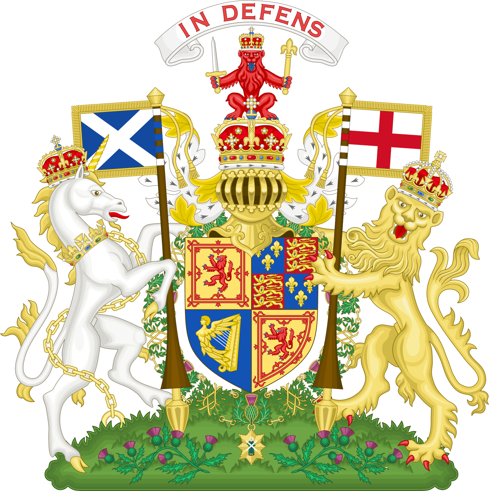 Royal Coatof Arms United Kingdom Scotland Version PNG