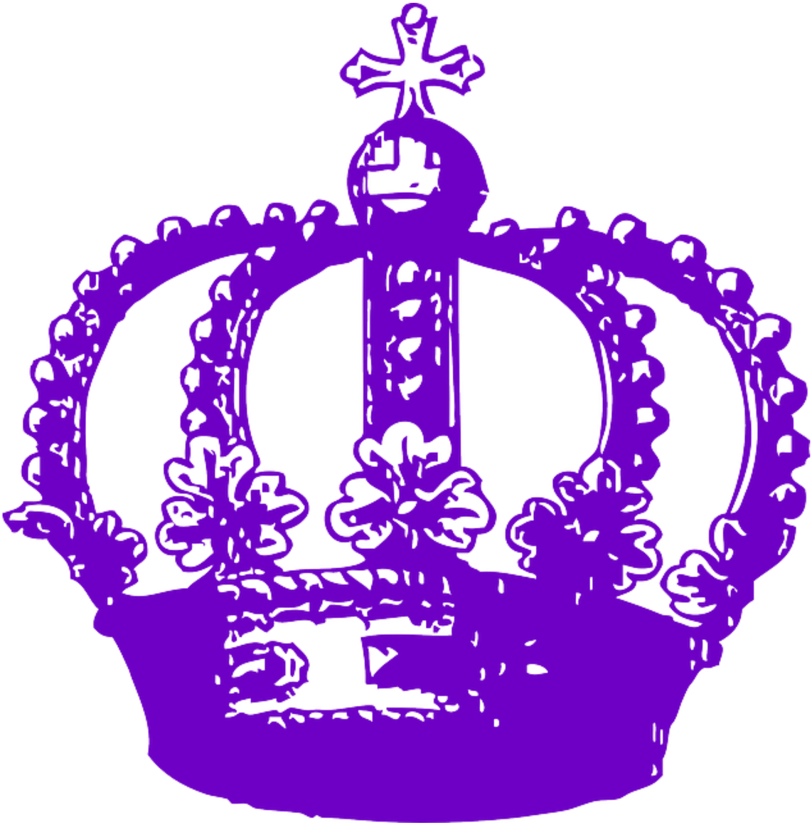 Royal Crown Silhouette Transparent Background PNG