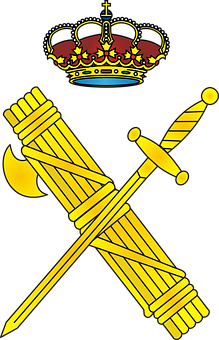 Royal Crownand Crossed Swords Emblem PNG