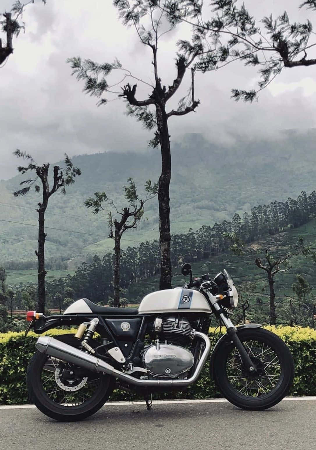 The classic look of the Royal Enfield Bullet motorbike