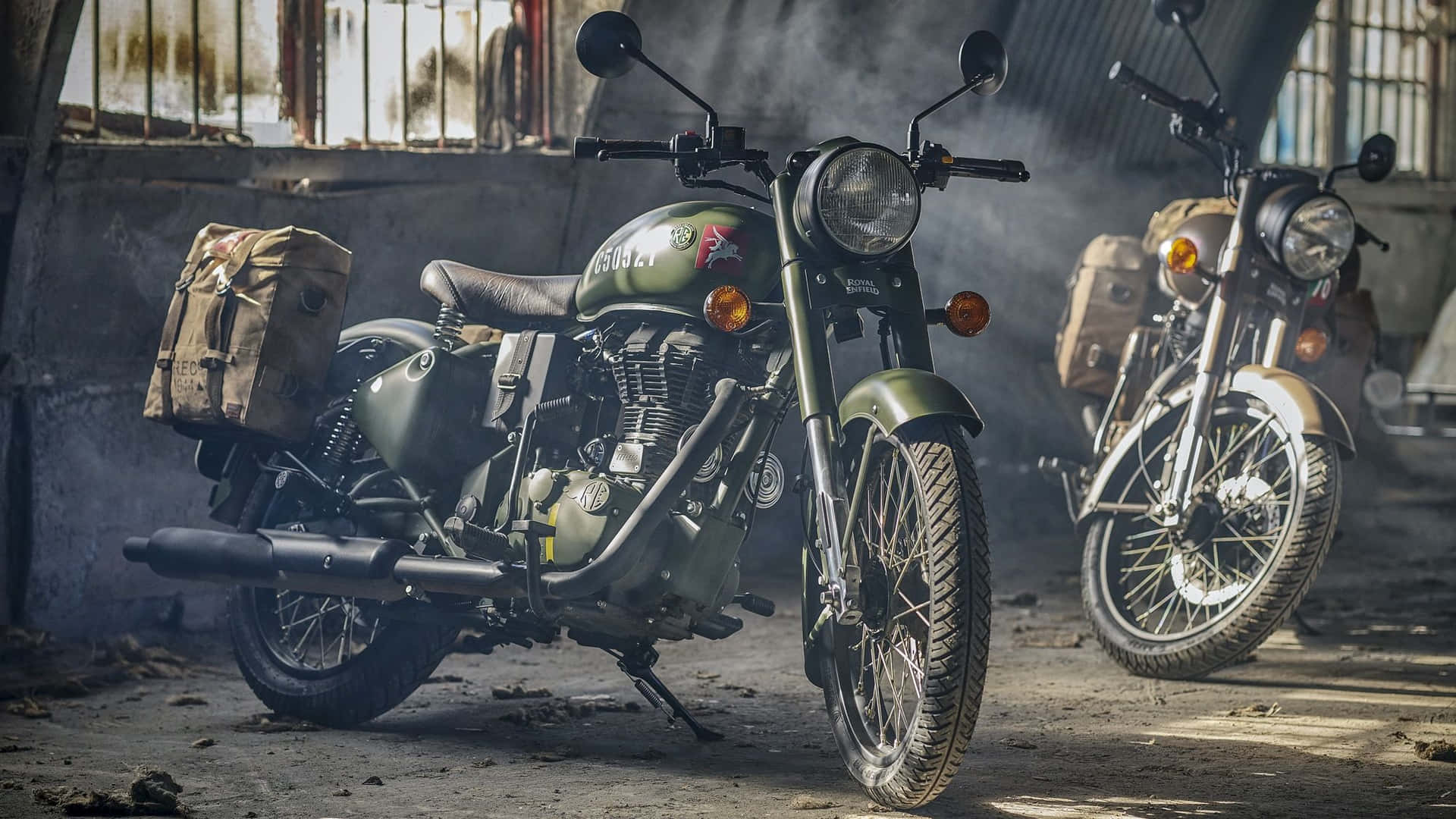 The iconic Royal Enfield Bullet.