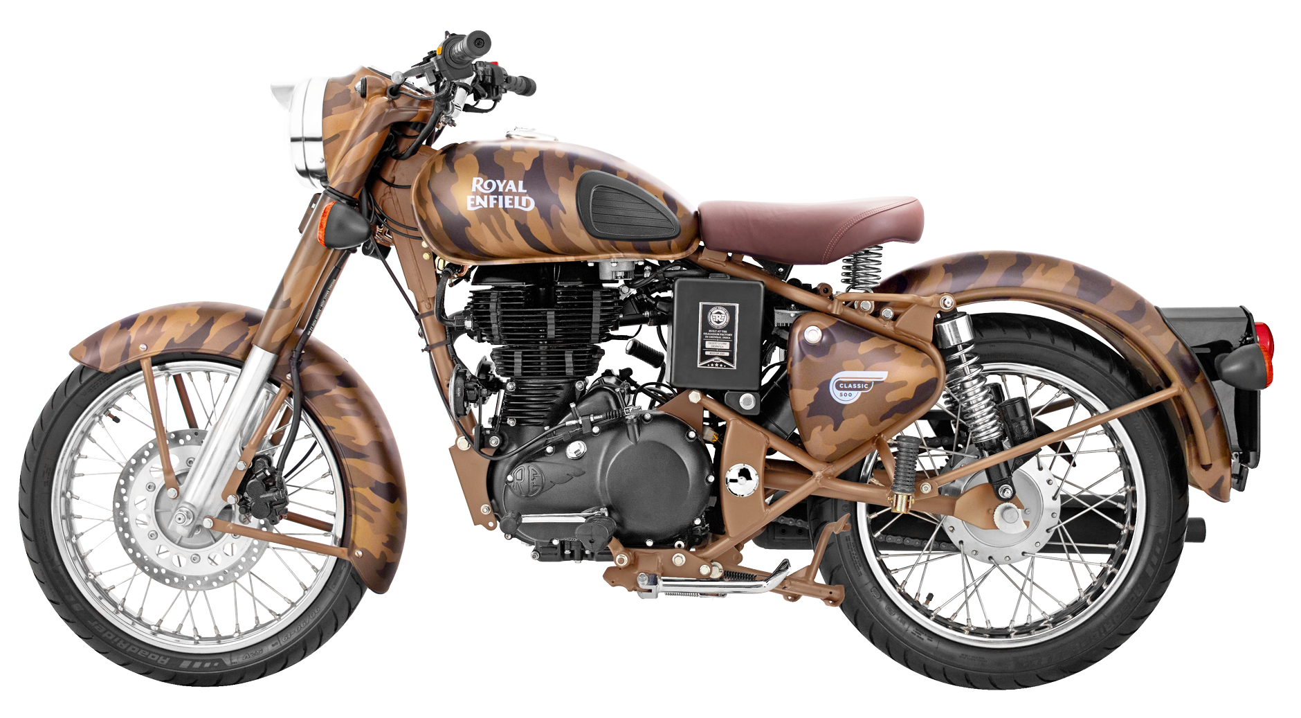 Royal Enfield Camouflage Design Motorcycle PNG