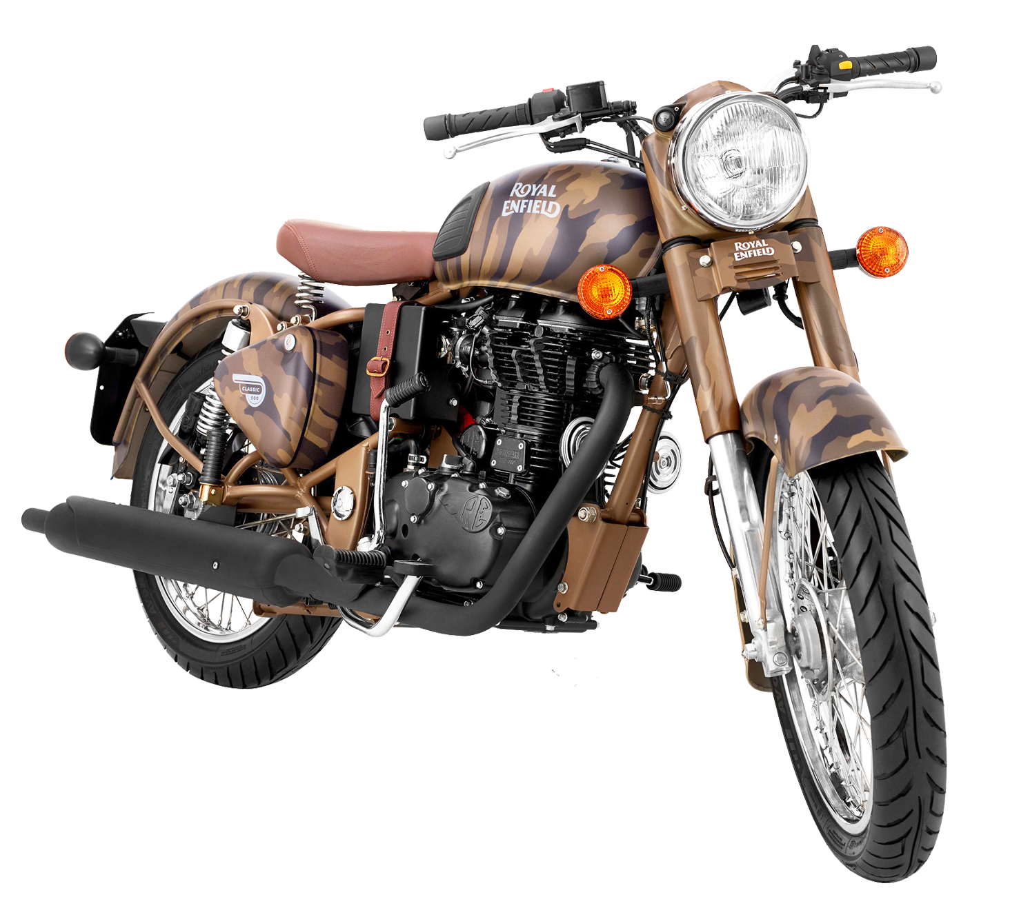 Royal Enfield Camouflage Design Motorcycle.png PNG