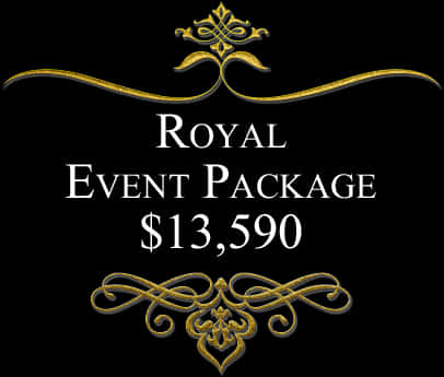 Royal Event Package Advertisement PNG