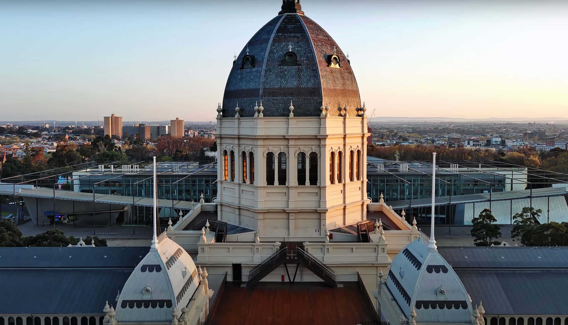 Royal Exhibition Building Dome View Wallpaper