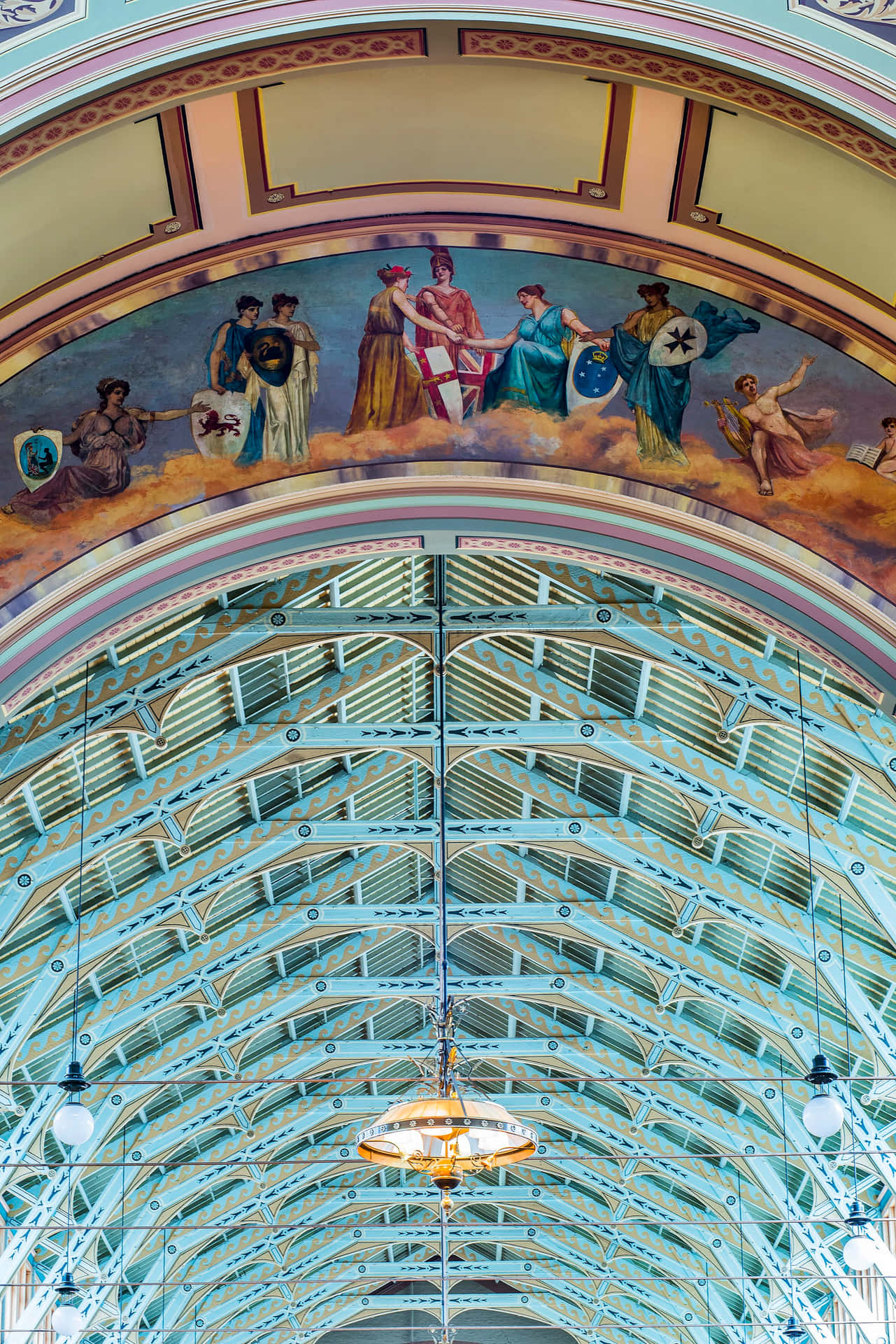 Royal Exhibition Building Interior Frescoand Architecture Wallpaper