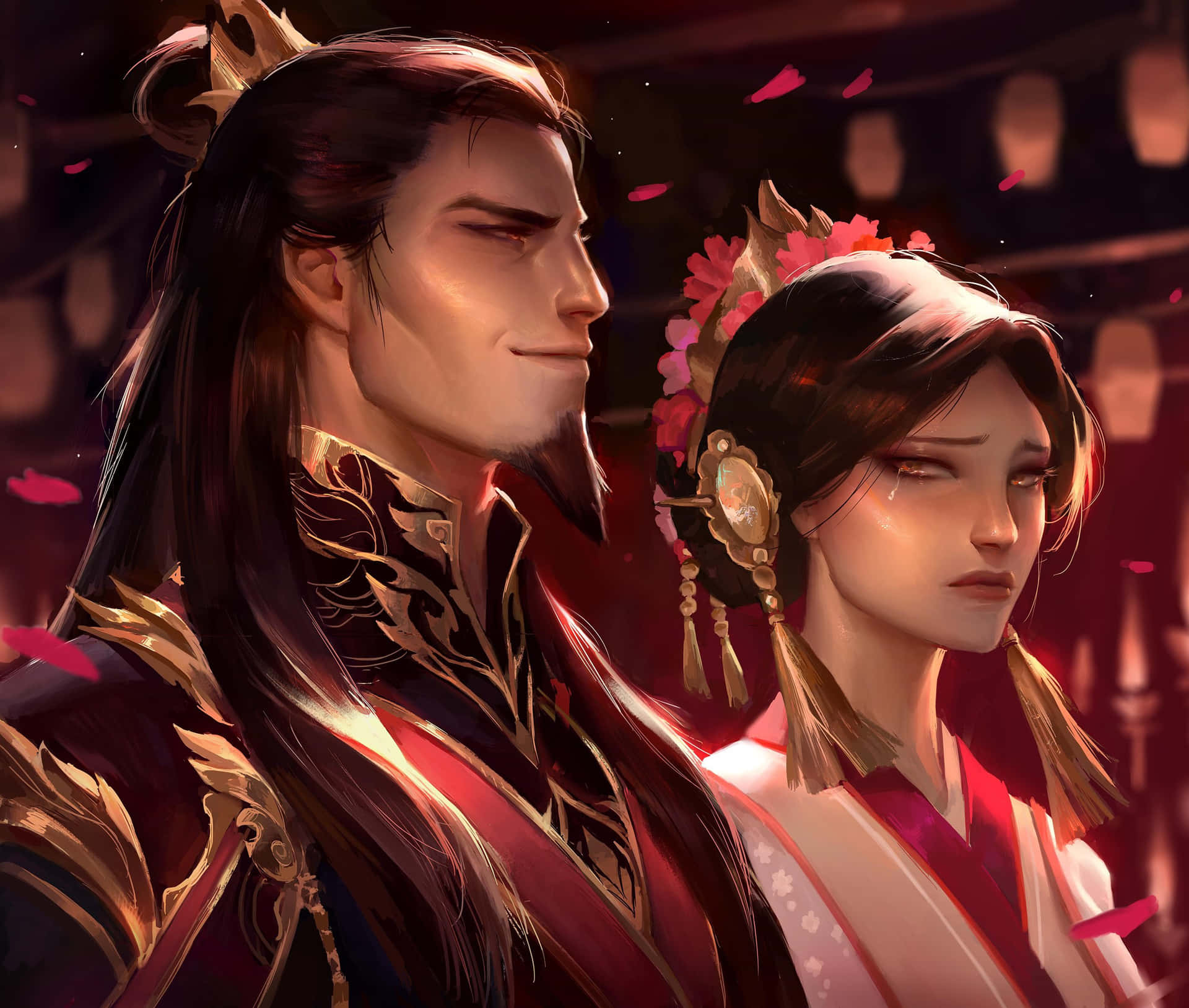 Royal Fire Nation Par Kunstverk Bakgrunnsbildet