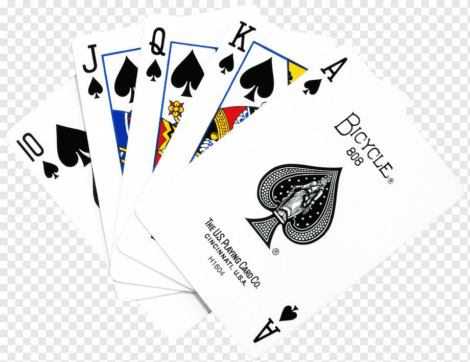 Royal Flush Spades Playing Cards Wallpaper